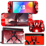 Kit De Autocollants Skin Decal Pour Changer L'animation De La Console De Jeu Oled, T1tn-Nsoled-1392