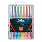 Artline Bright Fineliner Pen Instant Drying Ink Blur Proof 0.4mm Assorted 8pk