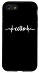 Coque pour iPhone SE (2020) / 7 / 8 Cello Heartbeat ECG Violoncello Cellists & String Virtuosos