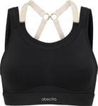 Abecita Women's Powerful Sport Bra Moulded Cups Black, B85