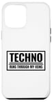 Coque pour iPhone 12 Pro Max Techno Runs Through My Veins Music Festival Rave Outfit