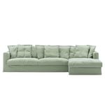 Upholstery For Le Grand Air 3-seater Sofa Linen Divan Right, Green Pear