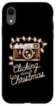 iPhone XR Clicking Through Xmas, Vintages Camera HolidayLights Case