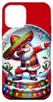 iPhone 12 mini Mexican Santa Claus Dabbing Christmas Sombrero Cholo Case