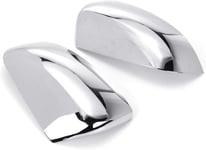 ZHAOOP Car Mirror Cover Door Mirror Cover 2Pcs Rear View Side Exterior Mirror Covers Fit,For,Ford 2012-2016 Ranger Door Side Wing ABS Chrome Cover Cap Accessories Car Stying