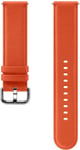 Samsung Original Leather 20mm Band for Galaxy Watch Active 2 - Orange