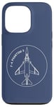 Coque pour iPhone 13 Pro Insigne d'avion à réaction américain F-4 Phantom II