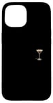 Coque pour iPhone 15 Verre à expresso Martini minimaliste élégance de poche