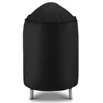 Unicook Smoker Cover 30 Inch, Heavy Duty Waterproof Charcoal Kettle Grill Cover, Fade Resistant Barrel Cover, Fits Weber Char-Griller Akorn Kamado and More Grills, Round Smoker Cover 30"Dia x 36"H