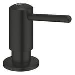 GROHE Contemporary Distributeur de Savon Liquide, Réservoir 500ml, Finition Longue Durée, Noir Mat, 1021652430