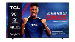 TV QLED Tcl 98C69B 248 cm 4K UHD 2024 Aluminium brossé