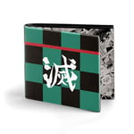 Demon Slayer Tanjiro-Portefeuille pour Homme, Multicolore, 2 x 12 cm