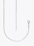 Nina B Unisex Snake Chain Necklace, Silver