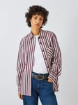 rag & bone Maxine Stripe Button Down Shirt, Purple