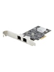 StarTech.com 2-Port 2.5Gbps NBASE-T PCIe Network Card Intel I225-V Dual-Port Computer Network Card Multi-Gigabit NIC PCI Express Server LAN Card Desktop Ethernet Interface