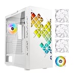 Boitier PC Moyen Tour Bitfenix Tracery ARGB Blanc