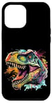 Coque pour iPhone 12 Pro Max T Rex Pop Art, Dinosaure