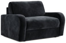 Jay-be Jay-Be Deco Velvet Love Chair Sofa Bed - Charcoal