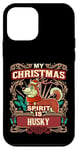 Coque pour iPhone 12 mini Husky My Christmas Spirit Père Noël