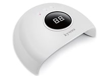 Lampe UV/LED KYVORA 36W pour séchage des ongles vernis semi-permanent et gels, affichage digital de la minuterie, qualité professionnelle, Blanc