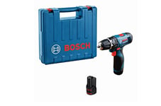 Bosch Professional 12V System Cordless Combi Drill GSB 120-LI (incl 2 x 1.5 Ah Battery, Charger GAL 1210 CV, Carrying Case)