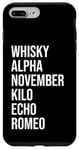 iPhone 7 Plus/8 Plus Funny British Slang Whisky Alpha November Kilo Echo Romeo Case