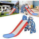 YARDIN Toboggan pour enfants intérieur, équipement de jeu pour enfants avec panier de basket pour les âges de 1 an et plus, toboggan pour