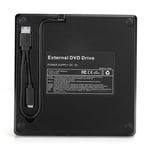 Usb 3.0 Burner External Optical Drive Dvd Writer Pc Accessory Type C Black Set