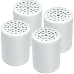 Lot de 4 cartouches de rechange pour filtre de douche à 15 étapes, filtre de douche pour eau dure, cartouche de fixation universelle pour adoucisseur d'eau