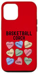 Coque pour iPhone 12/12 Pro Tee-shirt humoristique pour entraîneur de basket-ball