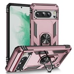 Google Pixel 8 Pro      Military Armour Ring Case    RoseGold