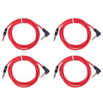 4 Pcs 3.5mm 1/8 Inch Male to Male 4 Pole Car AUX Audio Cord Cable Record2060