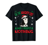 Cute Karelian Bear Dog Christmas On The Naughty List and I T-Shirt