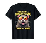 This Is My Human Costume Wombat Funny Design T-Shirt