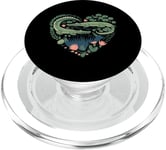 Cute Alligator Heart Crocodile Gator for Kids PopSockets PopGrip for MagSafe