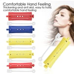 6Pcs Hair Rollers Wave Heat Perm Rod Hair Clip Curlers Hairdressing Tool Wit REL