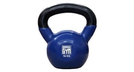 Orange gym kettlebell en vinyle 10 kg bleu