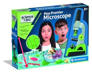 Clementoni | Mon Premier Microscope | 8 Ans + | Science Et Jeu | Accessoires D'Observation Inclus | STEM | Lentille Haute Qualité | Fabriqué en Italie | Cadeau Jouet Enfant