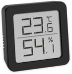 TFA Dostmann Mini Thermomètre Hygromètre Intérieur Digital, 30.5051.02, Moniteur de Température et Humidimètre, pour le confort du bureau à domicile, blanc