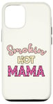 Coque pour iPhone 12/12 Pro Smoking Hot Mama Dalmatien Rose vif Sexy Mom