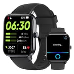 Gydom Montre Connectée Homme Femme [Alexa intégrée/Appel Bluetooth], 1.8" Smartwatch Moniteur de Sommeil/SpO2/Fréquence Cardiaque Montre Podometre avec 100 Sport Calories Etanche IP68 pour Android iOS