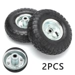 2pcs 10" Pneumatic Sack Truck Trolley Cart Wheel Barrow Tyre Tyres Wheels Uk