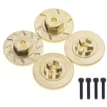 Tlily - 4 PièCes Disque de Frein Roue en Laiton 7Mm Adaptateur Hexagonal Contrepoids pour mini-z 1/18 1/24 rc Mise à Niveau Voiture sur