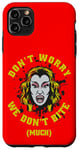 Coque pour iPhone 11 Pro Max Graphique Vampire Horror We Don't Bite Much Blood