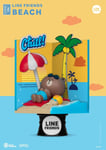 BT21 Line Friends - Figurine diorama D-Stage Beach Closed Box Version 16 cm - Be