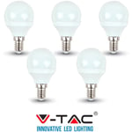 V-tac - bulbes led E14 4 w watt Lampe Lumière naturelle 4000K 5 pieces