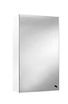 Croydex Carra Door Cabinet, Steel, White, Single