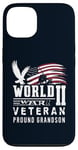 iPhone 13 World War II 2 Veteran Proud Grandson Service Eagle Flag Case