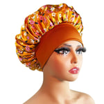 (-10865)Uusi Satin Bonnet Silk Night Sleeping Cap Naisten Kiharat Hiukset Multi Style Printing