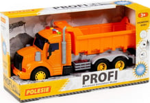 Polesie 86297 'Profi' Eldriven Tippbil, Orange, Ljus, Ljud I Låda